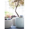 imageKETER Urban Knit Pouf Ottoman Set of 2 with Storage Table for Patio and Room DcorPerfect for Balcony Deck and Outdoor Seating Cream ampamp TaupeGrey  White