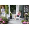 imageKeter Alpine Adirondack Resin Outdoor Furniture Patio Chairs with Cup HolderPerfect for Beach Pool and Fire Pit Seating White