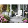 imageKeter Alpine Adirondack Resin Outdoor Furniture Patio Chairs with Cup HolderPerfect for Beach Pool and Fire Pit Seating White