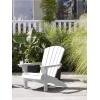 imageKeter Alpine Adirondack Resin Outdoor Furniture Patio Chairs with Cup HolderPerfect for Beach Pool and Fire Pit Seating White
