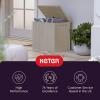 imageKeter City 30 Gallon Resin Outdoor Storage Box and Patio Furniture Side Table for Pool and Garden Accessories BrownBeige