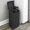 imageKeter Copenhagen 32 Gallon Resin Large Trash Can with Lid for Patio and Outdoor Kitchen Brown32 Gallon