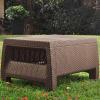 imageKeter Corfu 4 Piece Set All Weather Outdoor Patio Garden Furniture with Cushions CharcoalBrown