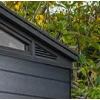 imageKeter Cortina 9x7 Ft AllWeather Storage Shed with Skylight Window Builtin Ventilation Customizable Walls ampamp Lockable Double Doors Graphite