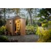 imageKeter Darwin 4x6 Resin Outdoor Storage Shed KitPerfect to Store Patio Furniture Garden Tools Bike Accessories Beach Chairs and Lawn Mower Brown