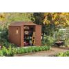 imageKeter Darwin 6x8 Resin Outdoor Storage Shed KitPerfect to Store Patio Furniture Garden Tools Bike Accessories Beach Chairs and Lawn Mower BrownBrown