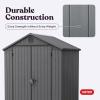imageKeter Darwin 6x8 Resin Outdoor Storage Shed KitPerfect to Store Patio Furniture Garden Tools Bike Accessories Beach Chairs and Lawn Mower BrownGray