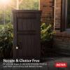 imageKeter Delivery Box for Porch with Lockable Secure Storage Compartment to Keep Packages Safe One Size BrownBox