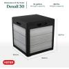 imageKeter Denali 200 Gallon Resin Large Deck Box with Double Wall 20mm Panels  Paintable and DrillableOrganization and Storage for Patio Furniture and Outdoor Items Grey ampamp Black30 Gallons
