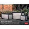 imageKeter Denali 200 Gallon Resin Large Deck Box with Double Wall 20mm Panels  Paintable and DrillableOrganization and Storage for Patio Furniture and Outdoor Items Grey ampamp Black30 Gallons