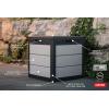 imageKeter Denali 200 Gallon Resin Large Deck Box with Double Wall 20mm Panels  Paintable and DrillableOrganization and Storage for Patio Furniture and Outdoor Items Grey ampamp Black30 Gallons