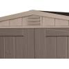 imageKeter Factor 6x3 Outdoor Storage Shed KitPerfect to Store Patio Furniture Garden Tools Bike Accessories Beach Chairs and Push Lawn Mower Taupe ampamp Brown6x3