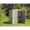 imageKeter Factor 6x3 Outdoor Storage Shed KitPerfect to Store Patio Furniture Garden Tools Bike Accessories Beach Chairs and Push Lawn Mower Taupe ampamp Brown6x3