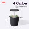 imageKeter Go Bar 42 Gallon Portable Beer and Wine Cooler with Handle and Pop Up Outdoor Table Perfect for Your Patio Picnic and Beach Accessories GraphiteGraphite