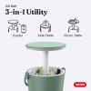 imageKeter Go Bar 42 Gallon Portable Beer and Wine Cooler with Handle and Pop Up Outdoor Table Perfect for Your Patio Picnic and Beach Accessories GraphiteGreen