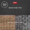 imageKeter Java XXL 230 Gallon Resin Rattan Look Large Outdoor Storage Deck Box for Patio Furniture Cushions Pool Toys and Garden Tools Dark GreyBox