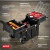 imageKeter Masterloader Resin Rolling Tool Box with Locking System and Removable Bins  Perfect Organization and Storage Chest for Power Drill Tape Measure and Screwdriver Set Black