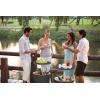 imageKeter Modern Cool Bar Outdoor Patio Furniture and Hot Tub Side Table with 75 Gallon Beer and Wine Cooler Dark GreyGrey