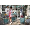 imageKeter Modern Cool Bar Outdoor Patio Furniture and Hot Tub Side Table with 75 Gallon Beer and Wine Cooler Dark GreyTeal