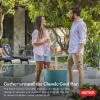 imageKeter Modern Cool Bar Outdoor Patio Furniture and Hot Tub Side Table with 75 Gallon Beer and Wine Cooler Dark GreyTeal