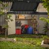 imageKeter Outdoor Storage Box ampamp Shed for House Patio ampamp Yard Elite Store 46 x 27 Ft Gray  Portable Utility Deck and Cabinet for Tools Equipment and Garbage
