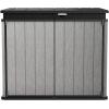 imageKeter Outdoor Storage Box ampamp Shed for House Patio ampamp Yard Elite Store 46 x 27 Ft Gray  Portable Utility Deck and Cabinet for Tools Equipment and Garbage
