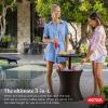imageKeter Pacific Cool Bar Outdoor Patio Furniture and Hot Tub Side Table with 75 Gallon Beer and Wine Cooler Espresso BrownBrown