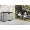 imageKeter Patio Store 46 x 40 ft Resin Outdoor Storage Shed with Paintable and Drillable Walls for CustomizationPerfect for Yard Tools and Pool Toys Grey