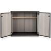 imageKeter Patio Store 46 x 40 ft Resin Outdoor Storage Shed with Paintable and Drillable Walls for CustomizationPerfect for Yard Tools and Pool Toys Grey