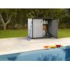 imageKeter Patio Store 46 x 40 ft Resin Outdoor Storage Shed with Paintable and Drillable Walls for CustomizationPerfect for Yard Tools and Pool Toys Grey