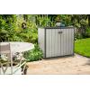 imageKeter Patio Store 46 x 40 ft Resin Outdoor Storage Shed with Paintable and Drillable Walls for CustomizationPerfect for Yard Tools and Pool Toys Grey