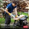 imageKeter Portable Folding Table Tool Storage Stand Workbench Sawhorse with 12quot Clamps