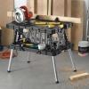 imageKeter Portable Folding Table Tool Storage Stand Workbench Sawhorse with 12quot Clamps
