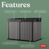imageKeter Premier Jumbo 62 x 43 ft Outdoor Resin Horizontal Storage Shed