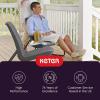 imageKeter Rio 3 Piece Resin Wicker Patio Furniture Set with Side Table and Outdoor Chairs for Front Porch and Backyard Decor Dark GreyDark Grey