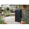 imageKeter Rockford Resin 38 Gallon Outdoor Kitchen Trash Can with Lid and Drip Tray for Easy CleaningPerfect for Patio Dining GreyBaltimore