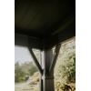 imageKeter Signature 8 x 65 FT Grill Gazebo Hardtop Durable Resin Outdoor BBQ Gazebo with Double Shelves Permanent Grill Pavilion for Patio Lawn Deck Backyard and Garden