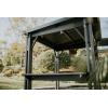 imageKeter Signature 8 x 65 FT Grill Gazebo Hardtop Durable Resin Outdoor BBQ Gazebo with Double Shelves Permanent Grill Pavilion for Patio Lawn Deck Backyard and Garden
