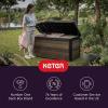 imageKeter Signature Collection 150 Gallon Resin Deck Box Organization and Storage Box for Patio Outdoor Cushions Throw Pillows Garden Tools and Pool Supplies AshwoodWalnut