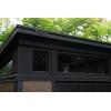 imageKeter Signature Collection 9x7 Ft AllWeather Storage Shed with Skylight Window Builtin Ventilation Customizable Walls ampamp Lockable Double Doors Walnut