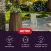imageKeter Signature Conic 285 Inch Tall Round Large Wood Look Planter for Indoor or Outdoor Flower Pot Ideal for Patio Deck and Front Porch Decor RosewoodConic Tall