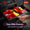 imageKeter StacknRoll Two Drawer Tool Box for Small Parts and Power Tool Accessories Fits Keter Modular Tool Storage System2 Drawer