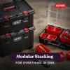 imageKeter StacknRoll Two Drawer Tool Box for Small Parts and Power Tool Accessories Fits Keter Modular Tool Storage System3PC System