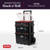 imageKeter StacknRoll Two Drawer Tool Box for Small Parts and Power Tool Accessories Fits Keter Modular Tool Storage System3PC System