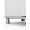imageKeter Storage Cabinet with Doors and Shelves for Laundry Room Garage Bathroom Accessories Closet and Home Organization White ampamp Grey