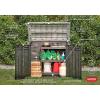imageKeter StoreItOut Prime 43 x 37 ft Outdoor Resin Storage Shed with Easy Lift Hinges Perfect for Yard Tools Pool Floats and Garden Accessories BlackBlack