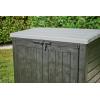 imageKeter StoreItOut Prime 43 x 37 ft Outdoor Resin Storage Shed with Easy Lift Hinges Perfect for Yard Tools Pool Floats and Garden Accessories BlackBlack