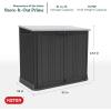 imageKeter StoreItOut Prime 43 x 37 ft Outdoor Resin Storage Shed with Easy Lift Hinges Perfect for Yard Tools Pool Floats and Garden Accessories BlackBlack
