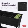 imageKeter Urban Bloomer 127 Gallon Raised Garden Bed and Outdoor Herb Garden Planter with Self Watering Gauge and Drainage Plug Dark GreyUrban Bloomer Planter