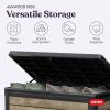 imageKeter Walnut 100 Gallon Resin Deck BoxOrganization and Storage for Patio Furniture Outdoor Cushions Throw Pillows Garden Tools and Pool ToysAshwood